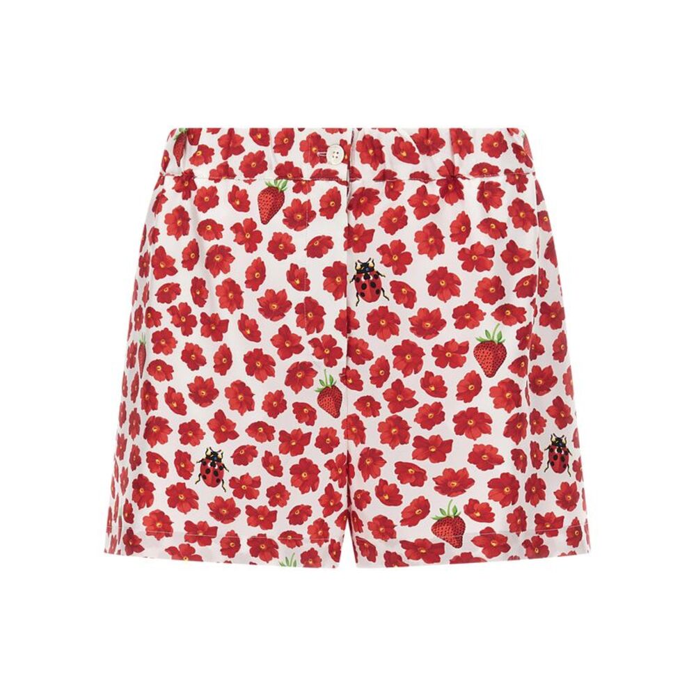 Versace Multicolor Silk Bermuda Women's Shorts